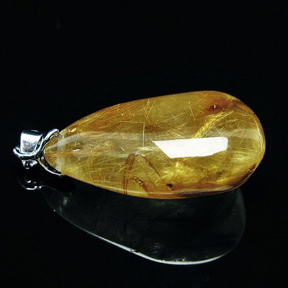 ゴールドタイチンルチルペンダント[T741-1740]