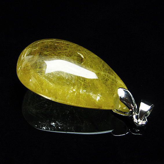 ゴールドタイチンルチルペンダント[T741-1808]