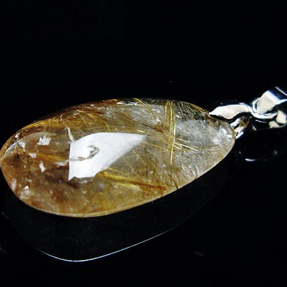 ゴールドタイチンルチルペンダント[T741-1909]