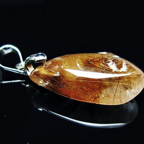 ゴールドタイチンルチルペンダント[T741-1977]