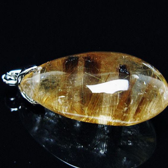 ゴールドタイチンルチルペンダント[T741-2038]