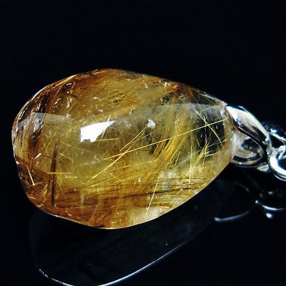 ゴールドタイチンルチルペンダント[T741-2047]