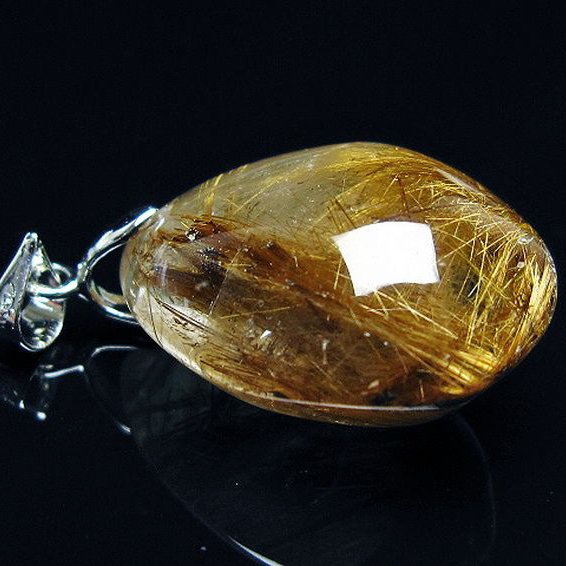 ゴールドタイチンルチルペンダント[T741-2083]