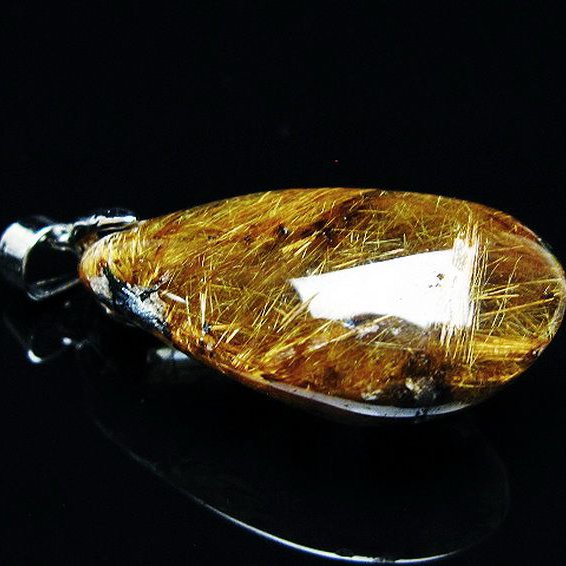 ゴールドタイチンルチルペンダント[T741-2097]