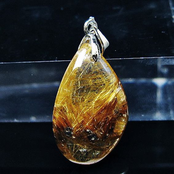 ゴールドタイチンルチルペンダント[T741-2178]