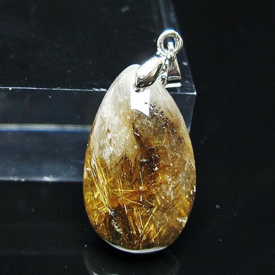 ゴールドタイチンルチルペンダント[T741-2210]