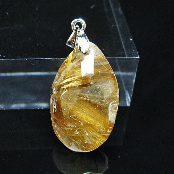 ゴールドタイチンルチルペンダント[T741-2249]