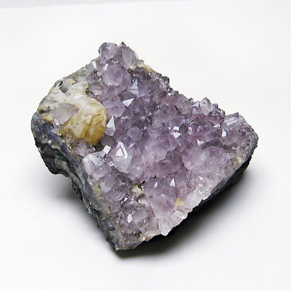 アメジストクラスター カルサイト共生[T749-3835]