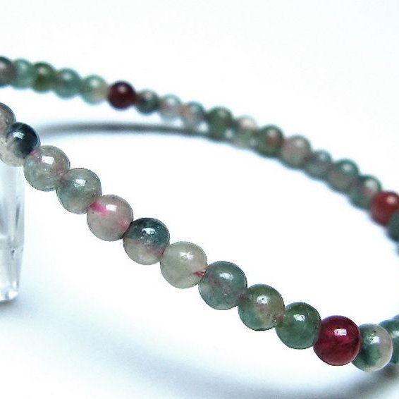 ミックスカラートルマリンブレスレット 4mm [t75-7327]