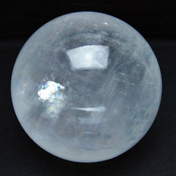 1.4Kg虹入りカルサイト丸玉100mm[T758-1999]