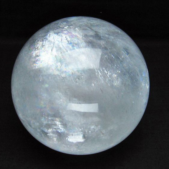 1.1Kg虹入りカルサイト丸玉90mm[T758-2013]