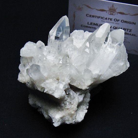 レムリアンシード 水晶 クラスター ミナスジェライス州コリント産 ※証明書付き[T759-1253]
