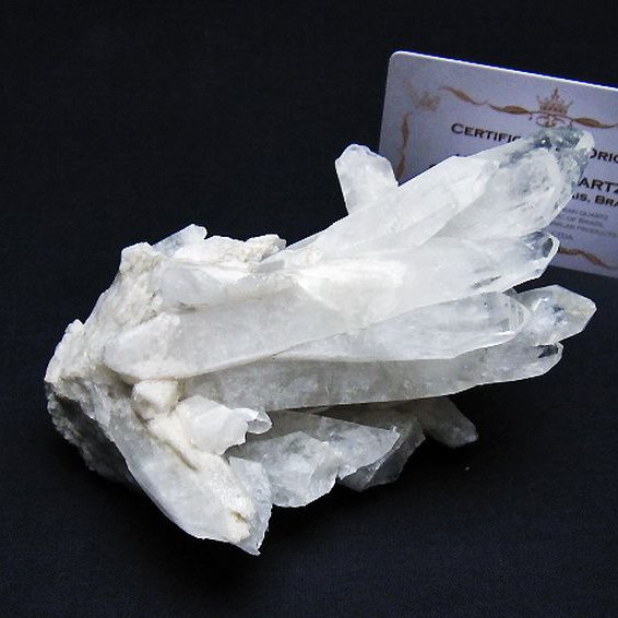 レムリアンシード 水晶 クラスター ミナスジェライス州コリント産 ※証明書付き[T759-1258]