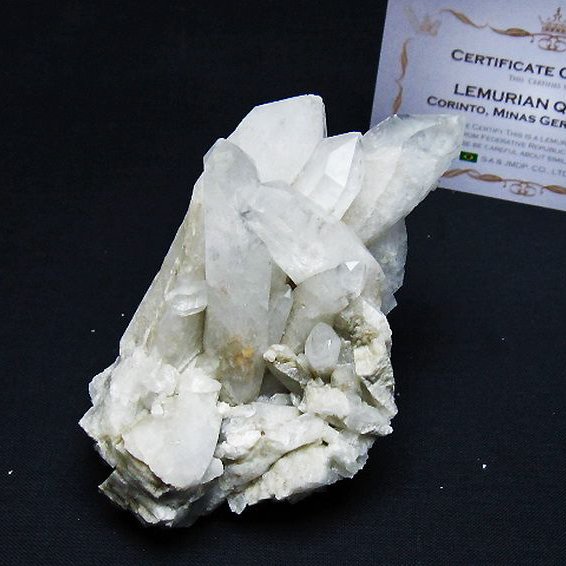 レムリアンシード 水晶 クラスター ミナスジェライス州コリント産 ※証明書付き[T759-1275]