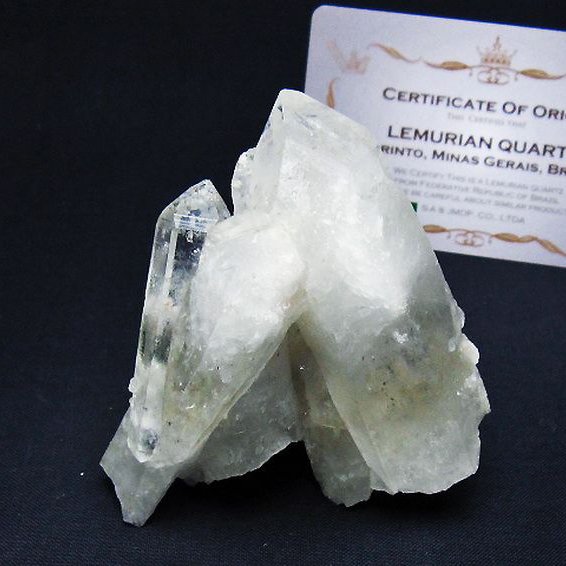 レムリアンシード 水晶 クラスター ミナスジェライス州コリント産 ※証明書付き[T759-1297]