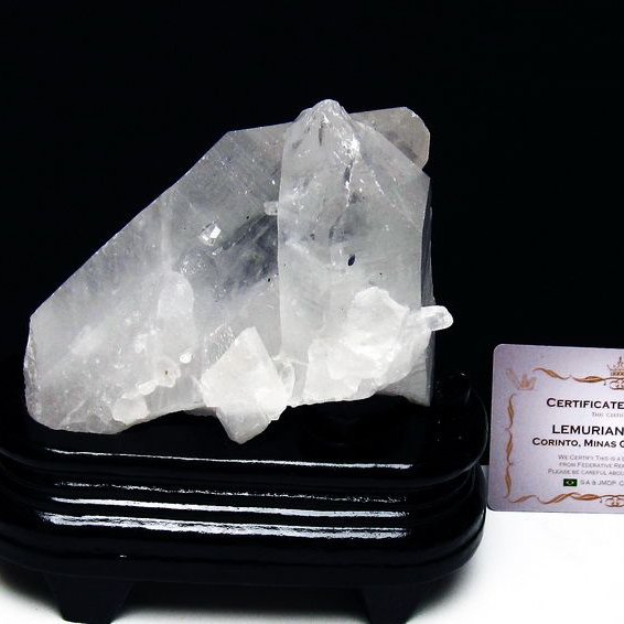 レムリアンシード水晶クラスター ミナスジェライス州コリント産 ※証明書付き[T760-3347]