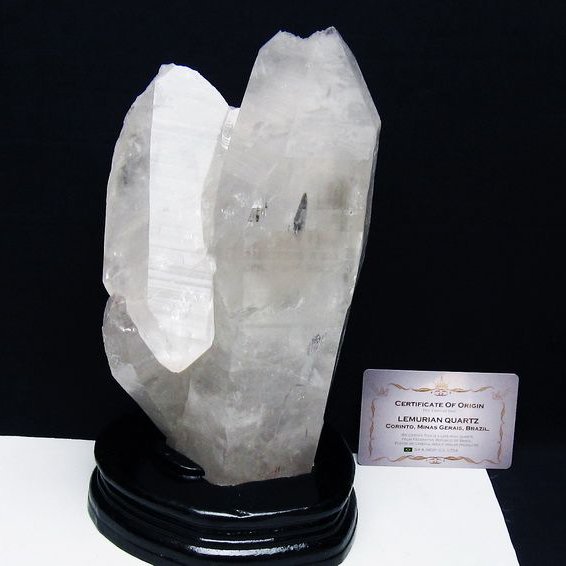 2.6Kg虹入りレムリアンシード水晶クラスター ミナスジェライス州コリント産 ※証明書付き[T760-3364]