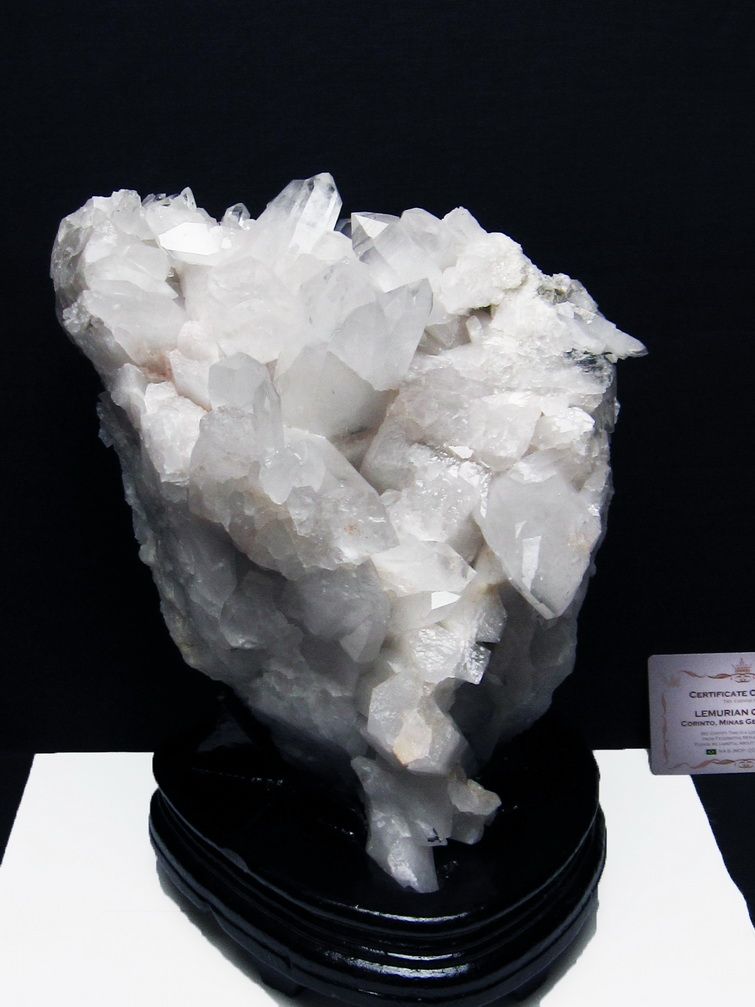 5.6Kgレムリアンシード水晶クラスター ミナスジェライス州コリント産 ※証明書付き[T760-3397]
