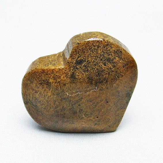 ルチルインアゲート ハート 置物[T763-3634]