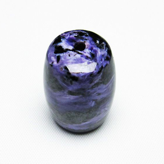 チャロアイト バレル型 ビーズ[T79-4796]