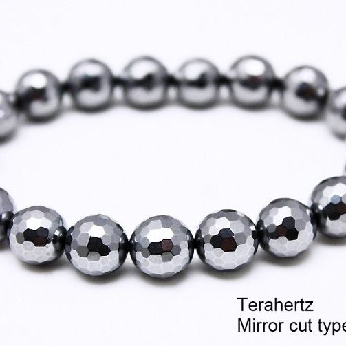 テラヘルツ鉱石 ブレスレット 128面ミラーカット 10mm [T793-7]
