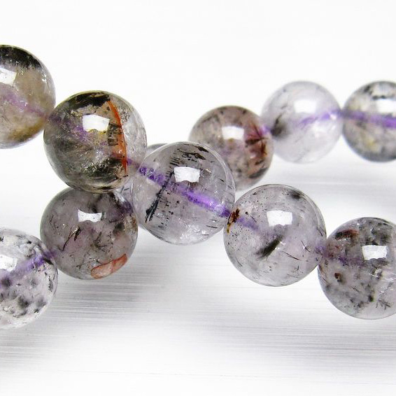 カコクセナイト インクォーツ ブレスレット11mm[T800-1236]