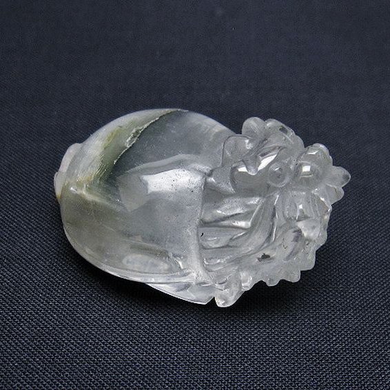 スーパーファントム水晶 龍亀 置物[T801-542]