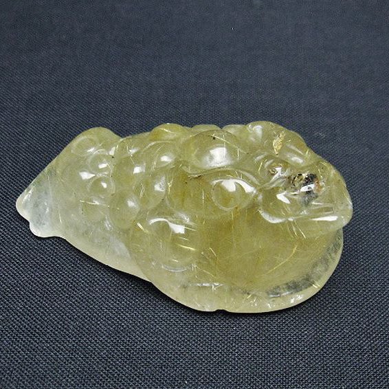 ゴールドタイチンルチル金蟾置物[T801-629]