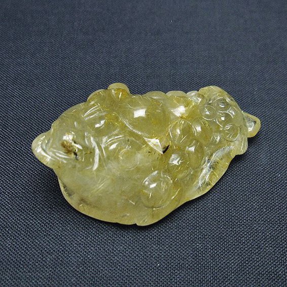 ゴールドタイチンルチル金蟾置物[T801-662]