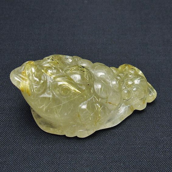 ゴールドタイチンルチル金蟾置物[T801-701]