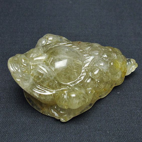 ゴールドタイチンルチル金蟾置物[T801-705]