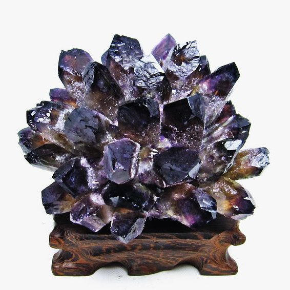 紫水晶 パープルクォーツ クラスター [T802-4433]