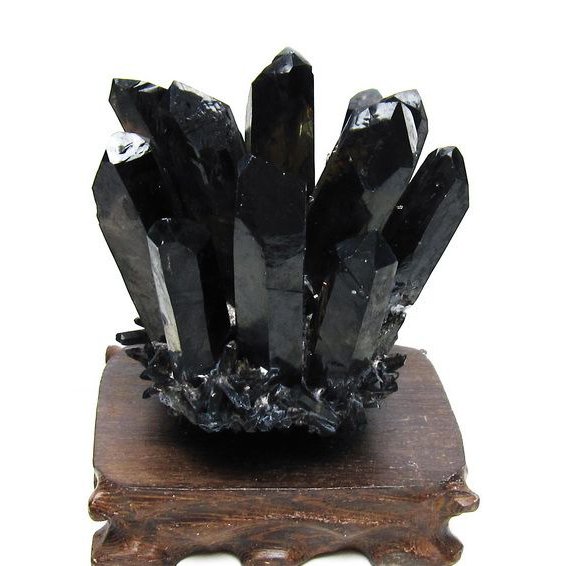 黒水晶 ブラッククォーツ クラスター[T802-5939]