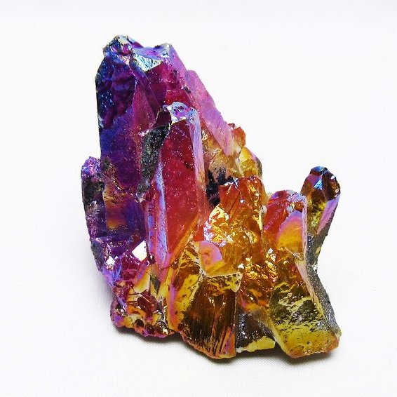 オーラ水晶 オーラクリスタル クラスター (レインボー)[T802-6128]