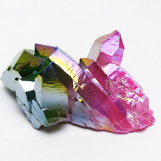 オーラ水晶 オーラクリスタル クラスター (レインボー)[T802-6142]