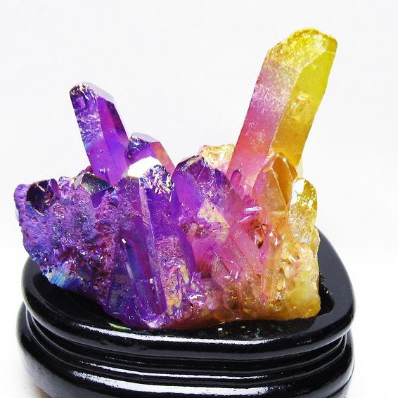 オーラ水晶 オーラクリスタル クラスター (レインボー)[T802-6189]