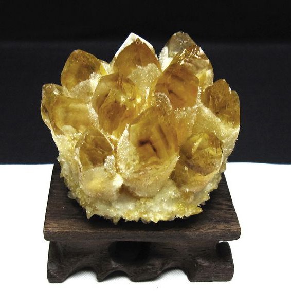 黄水晶 イエロークォーツ クラスター  [t802-6294]