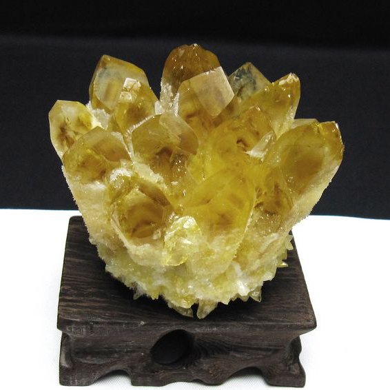 黄水晶 イエロークォーツ クラスター  [t802-6298]