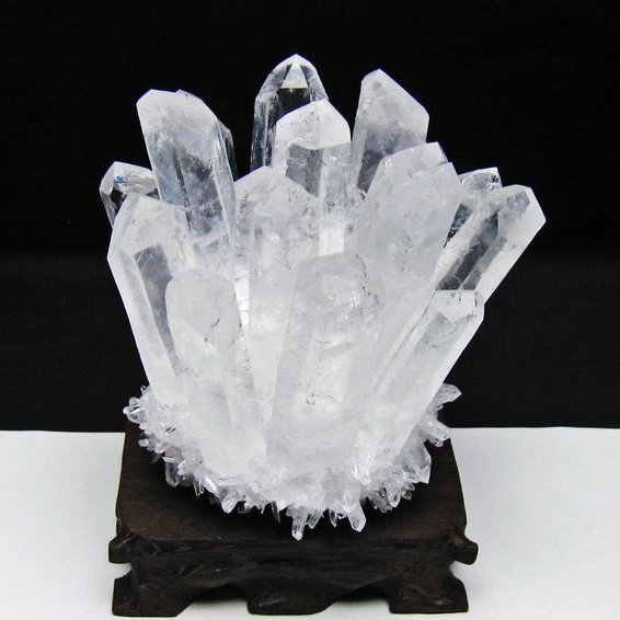 クリスタル 水晶クラスター  [t802-6507]