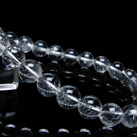 クラック水晶ブレスレット 9mm [T82-10534]