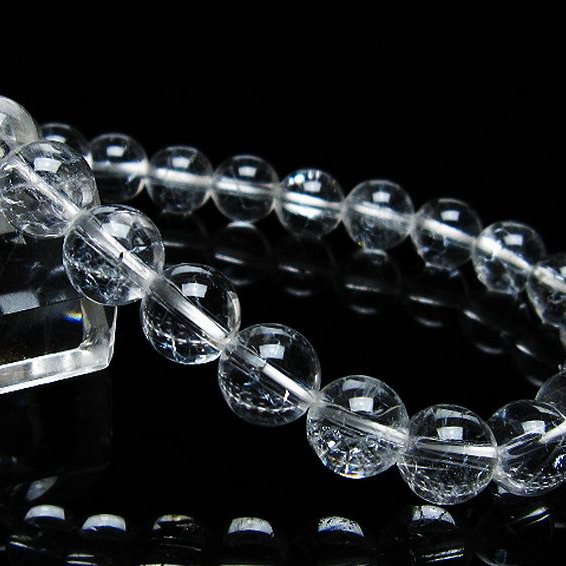 クラック水晶ブレスレット 9mm [T82-10537]