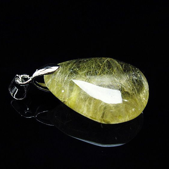 ルチルクォーツ（金針ルチル水晶）ペンダント[T86-5872]