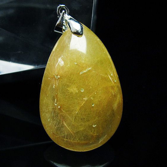 ルチルクォーツ（金針ルチル水晶）ペンダント[T86-5900]