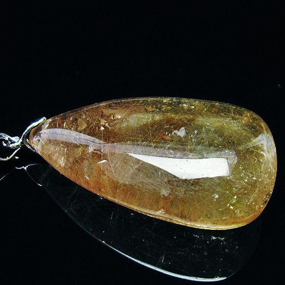 プラチナ入水晶ペンダント[T86-6523]