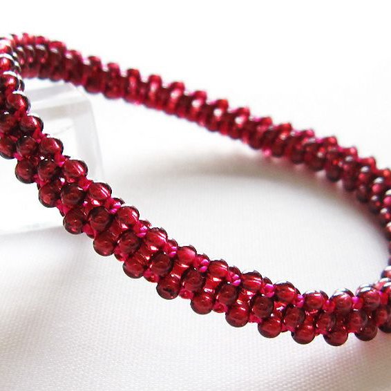 ガーネット ブレスレット 7mm [T87-14064]