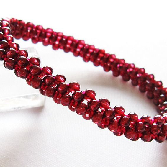 ガーネット ブレスレット 7mm [T87-14126]
