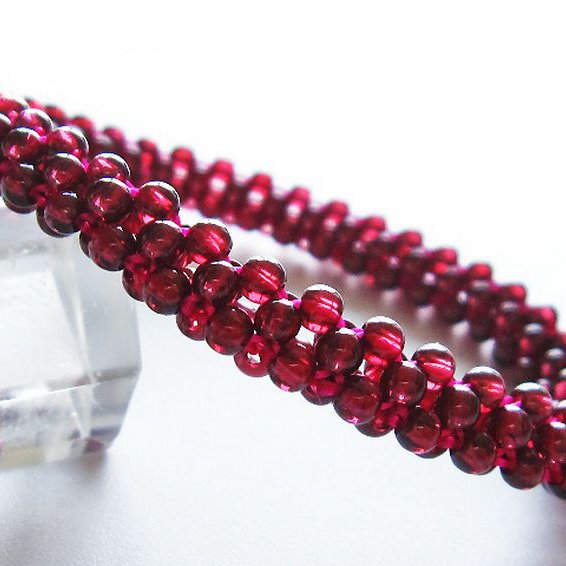 ガーネット ブレスレット 8mm [T87-14516]