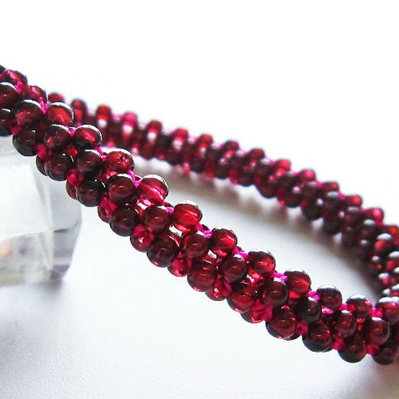 ガーネット ブレスレット 8mm [T87-14520]
