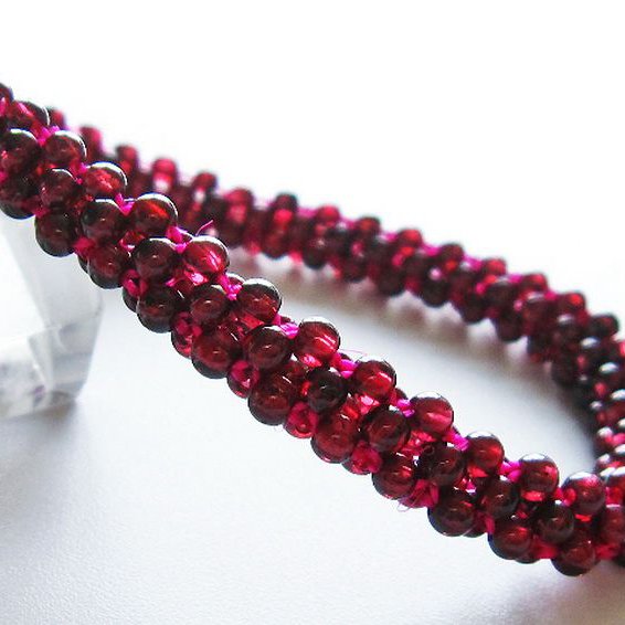 ガーネット ブレスレット 8mm [T87-14522]