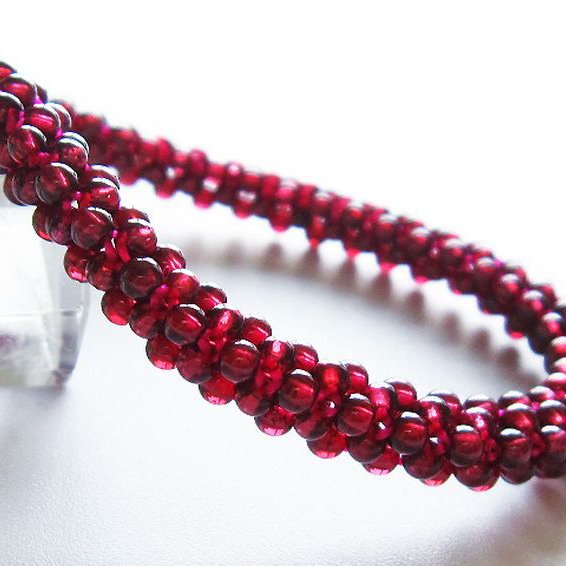 ガーネット ブレスレット 8mm [T87-14540]